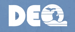 MI DEQ logo blue back
